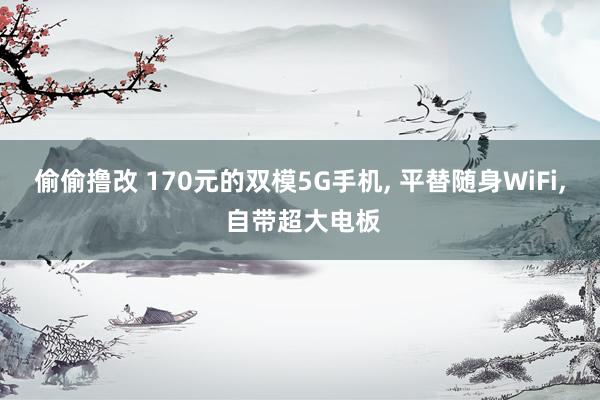 偷偷撸改 170元的双模5G手机， 平替随身WiFi， 自带超大电板